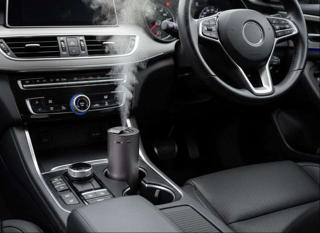 Difusor de auto recargable + 20ml de aroma de regalo